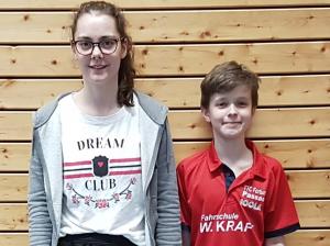 Felix Petzi und Hannah Krieg schlagen sich wacker
