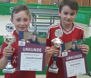 Noah Kelbetz und Dominik Schrank mini-Bezirksminimeister