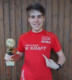 Gabriel Gordini und Hannah Krieg krönen ihre Jugendkarriere im Tischtennis