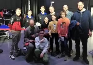 Passauer Fans feiern Daniel Rinderer
